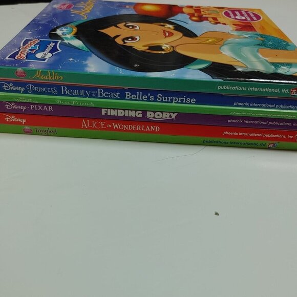 Lot of 6 Story Reader me Books Disney Aladdin, Alice, Dory, Tangled - Picture 9 of 9